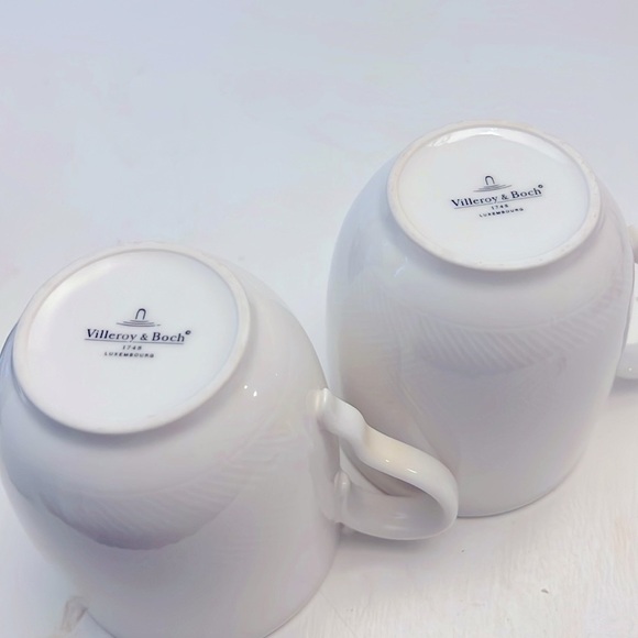 Pair of Villeroy & Bich 1748 Luxembourg Coffee Mugs - Picture 5 of 8